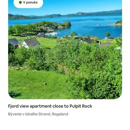 Apartman Fjord View 30 Minutes From Preikestolen Tau